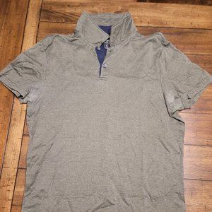 Banana Republic Dress Polo Green Pattern, Blue accents